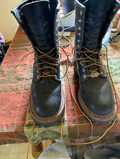 Red Wing Shoes 218 Men's Lace-Up Work Boots Black UL/NFPA Size 9.5 D