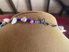 VTG Antique Turquoise Stone & Venetian Murano Wedding Cake Glass Bead Necklace — photo 3