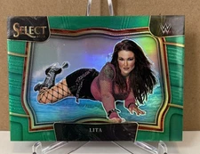 2023 Panini Select WWE LITA Ringside Green Prizm #262 SP 5/5 Bookend!