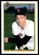 Wes Gardner 1990 Bowman #266 Boston Red Sox MLB READ FREE SHIPPING AutographDen