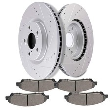 Brake Pads Rotors Kits Front Drilled Slotted Disc Rotors Ceramic