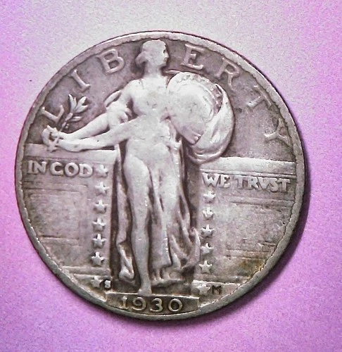 1930 S Standing Liberty Quarter, San Francisco, Fine/VF Details, Full Date