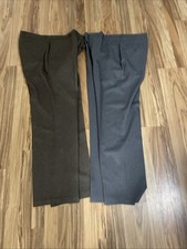 2 Vintage Pairs of Action Slacks by Levi Strauss Men's Dress Pants