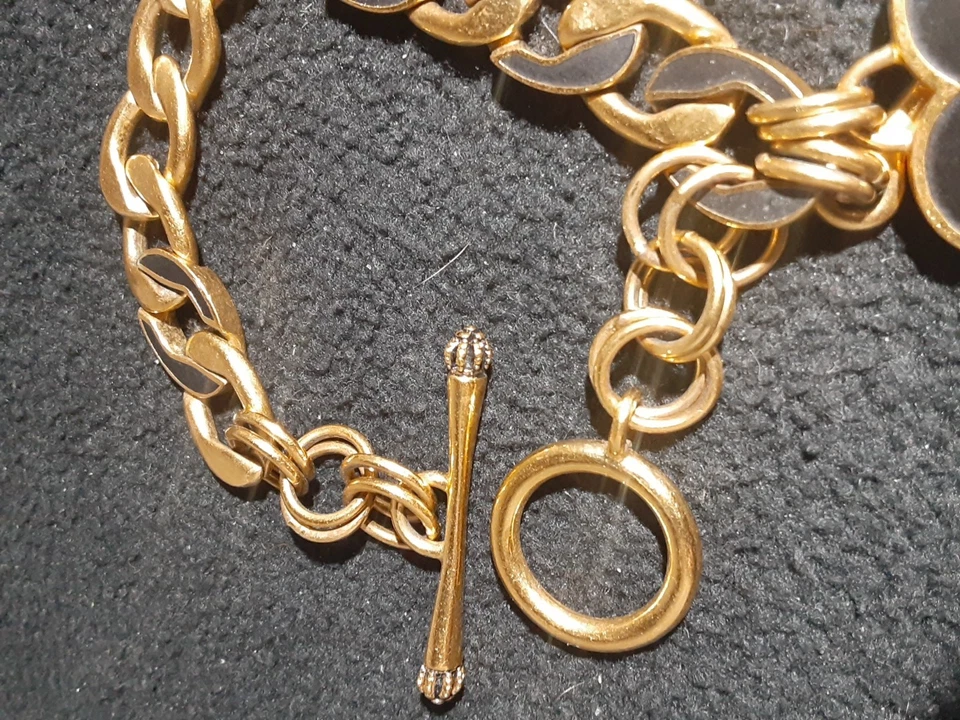 Vintage Juicy Couture Bracelet Black Enamel - Image 4 of 4