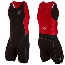 Men s Pearl Izumi Elite Pursuit Triathlon Suit in Black-True Red.