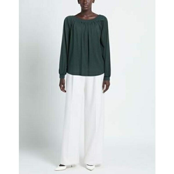 CHIARA BONI LA PETITE ROBE 売れ筋商品|||チアラ・ボニ・プティ・ローブ ニット&セーター アウター レディース Sweaters Green Chiara Boni La Petite Robe Astra Squareneck Bell-Sleeve Gown