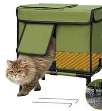 Indestructible Heated Cat House Outside n Winter Weatherproof Insulated Small