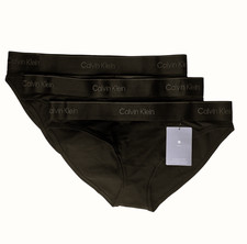 3 Pack Calvin Klein Modern Holiday Bikini Underwear QF7999 Black Size M