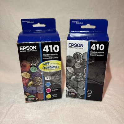 Epson 410 Photo Black & Color Ink 4pk Combo Ink Cartridge Set T410520 Exp. 11/23