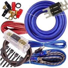 Complete 3000W Gravity 4 Gauge Amplifier Installation Wiring Kit Amp Pk2 4 Ga