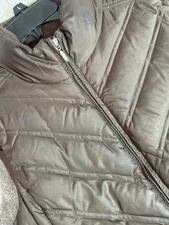 Eddie Bauer Women's Premium Quality Goose Down Vest Puffer Dark Brown Medium