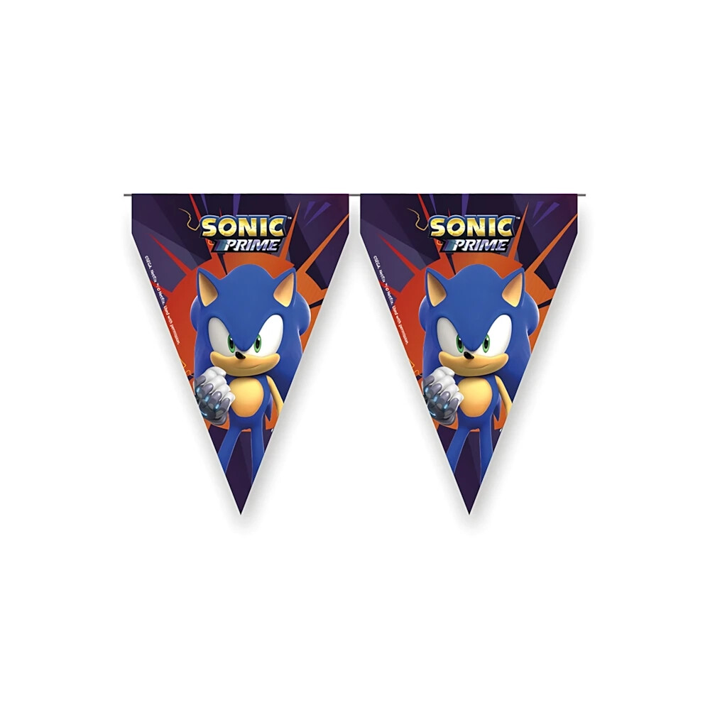Festone bandierine Sonic Prime, 1pz.