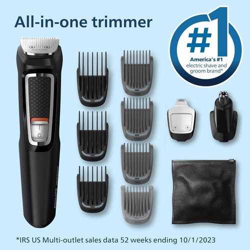 Philips Norelco Multigroom 3000 13-Piece Men's All-in-One Trimmer MG3740/40 NEW - Picture 3 of 8