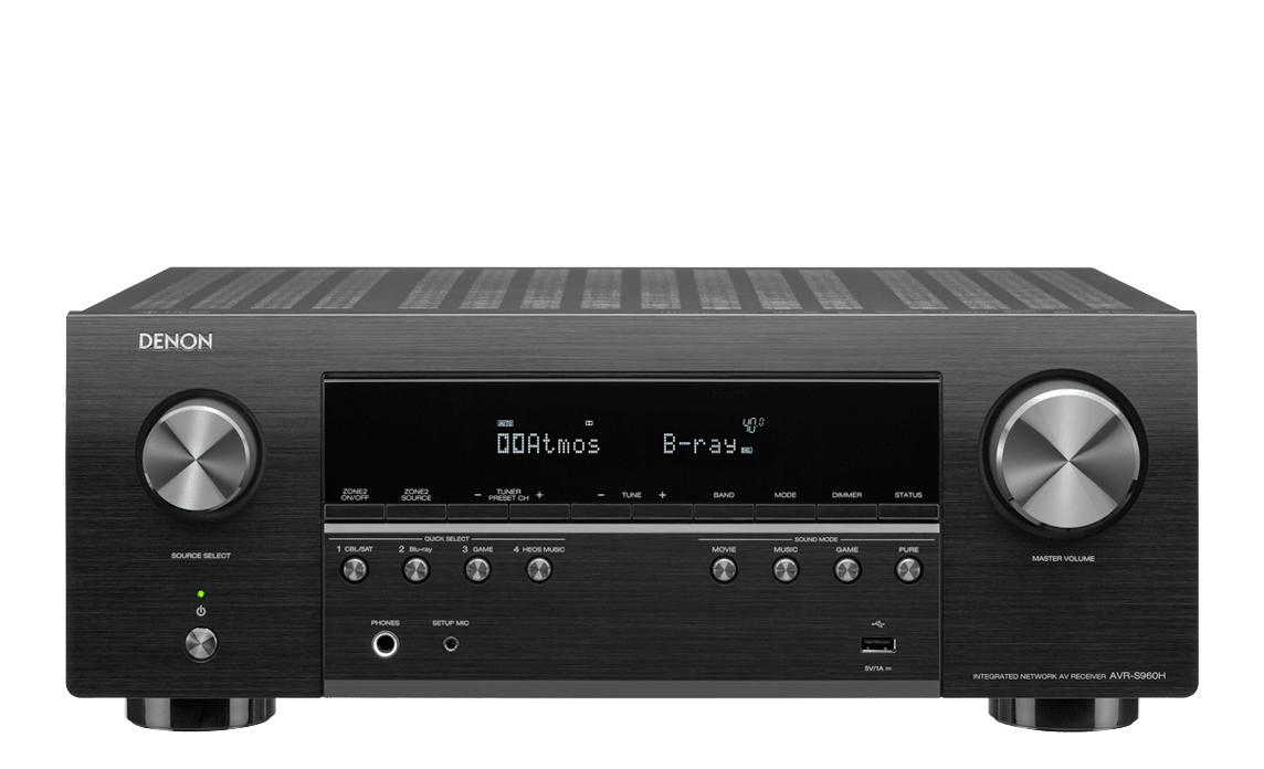 Denon AVR-S960H 7.2-Channel 4K AV Receiver - Black for sale online