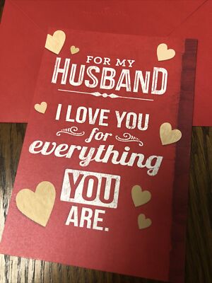 Valentine's Day My Husband I Love You Wonderful Man 5”x7