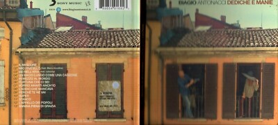 BIAGIO ANTONACCI Dediches & Manie CDs Cardboard with Text Sony Iris 2017