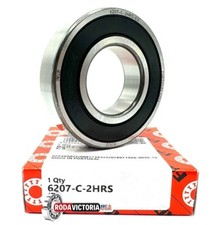 FAG 6207 2HRS C3 DEEP GROOVE BALL BEARING RUBBER SEALED 35x72x17 mm 6207 2RS C3