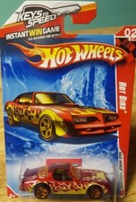 Hot Wheels 1977 Hot Bird Trans Am Pontiac Firebird Red w Flames T-Top 1:64 New