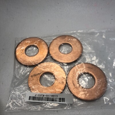 #ad 110 Copper Round Washer 5 8quot; Screw Sz 1 3 4quot; OD 4 Pcs. Conductive Crush Sea $27.50