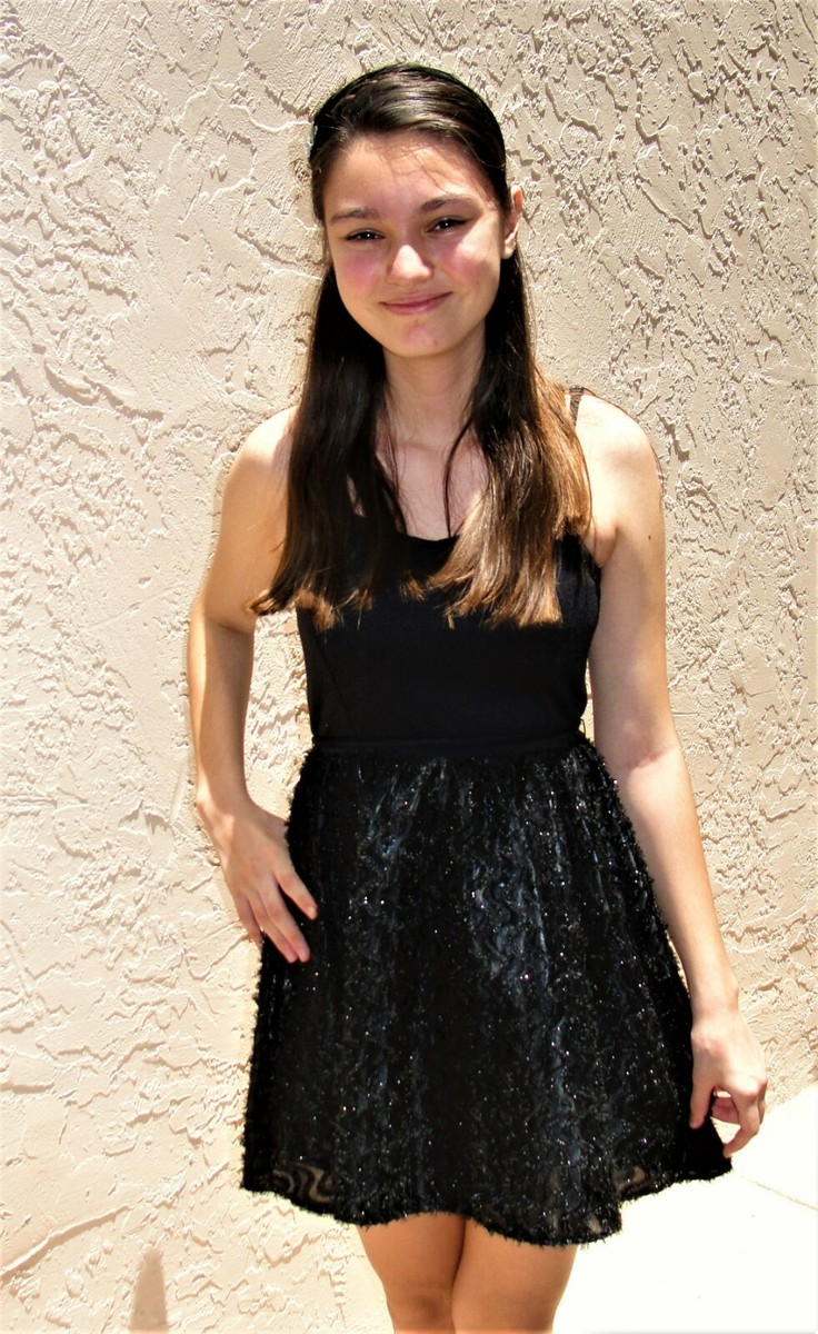 Robe Noire élégante Sans Manches SALLY MILLER - Taille 12 (L) Fille - Occasion En Excellent état