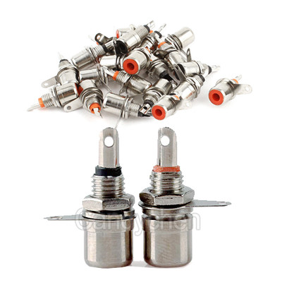 10/20/40 Pcs Metal Female RCA Phono Chassis Panel Jack Mount Socket Connectors