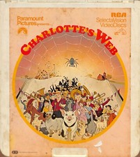 Charlotte's Web 1973 Vintage CED Videodisc TESTED WORKING