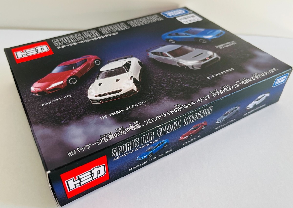 Takara Tomy Sports Car Special Selection GT-R Supra Type R WRX STI