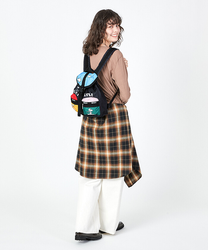 ★LeSportsac★ Peanuts 75th Anniversary Patchwork Small Voya Small Voyager Backpack - Peanuts 75th Patchwork – LeSportsac