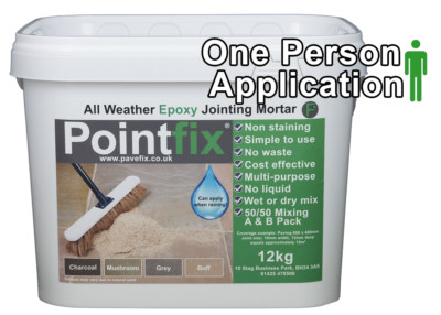 Pointfix 12kg Buff - All Weather Epoxy Pointing Jointing Mortar Paving