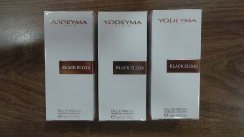Brand New Boxed 3 X 15ml YODEYMA PARIS PERFUME BLACK ELIXIR. 3 X 15ml. |  eBay