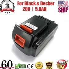5.0Ah 20Volt LB2X4020 Battery FOR Black and Decker 20V MAX Lithium LBXR20 LBX20