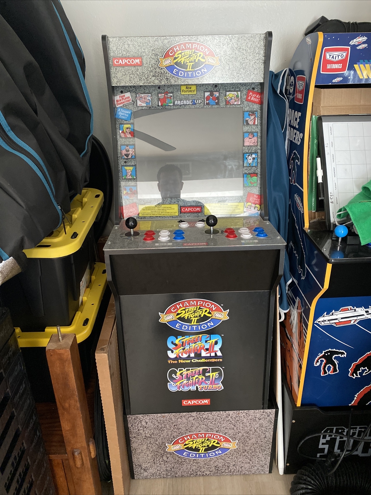 Arcade 1Up Street Fighter 3 in 1 Retro Video Game Cabinet with Riser | eBay