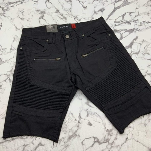 Men's Makobi Black Denim Shorts NWT - Picture 3 of 3