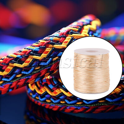 Elastic Cord for Chinese Knots and Crystal Beads 1.5 mm 328 Feet Beige