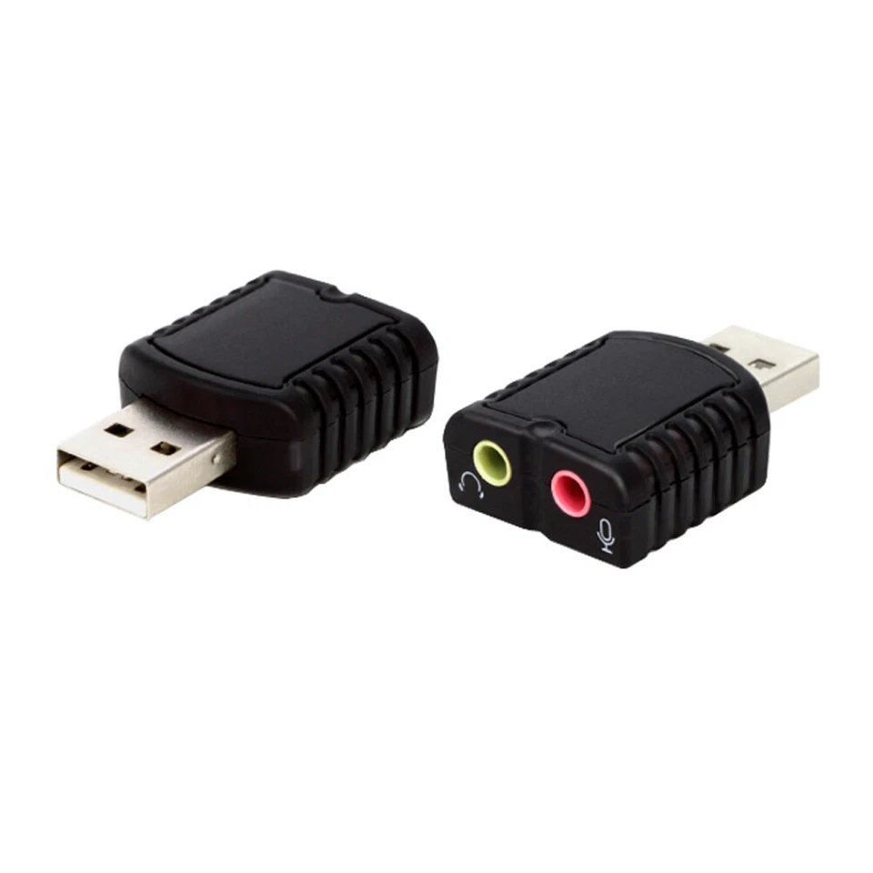 H40 USB External Sound Card for Windows Mac USB To Jack 3,5 MM Audio Converter - Image 3 of 4