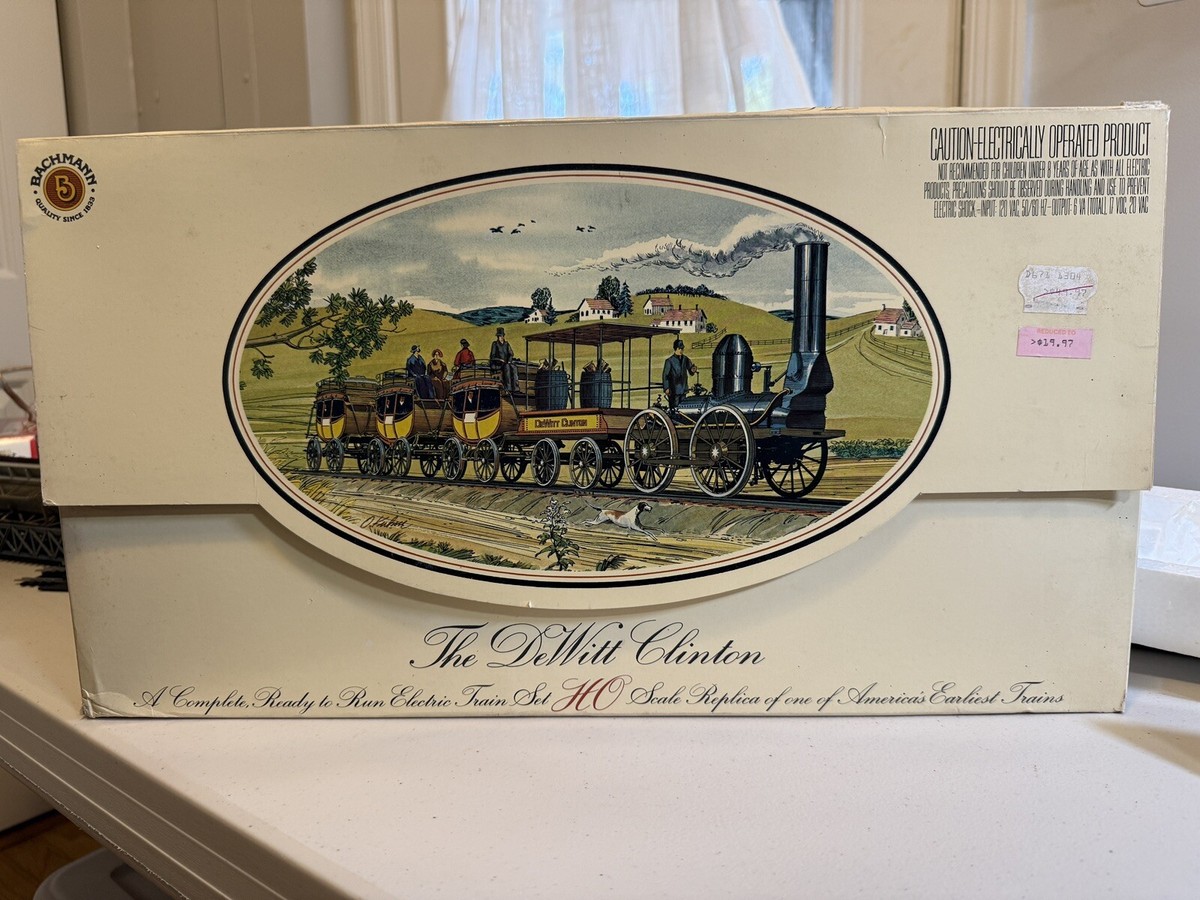 Bachmann 40-130 Dewitt Clinton HO Scale Train Set EX 1970s for