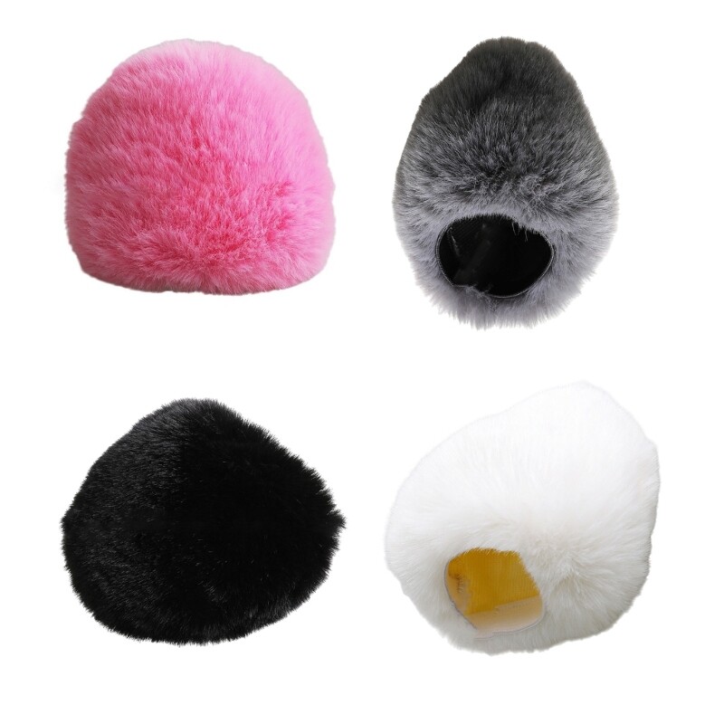 Microphone Noise Cancelling Windscreen Furry Sleeve for Podcasting and Gaming-image