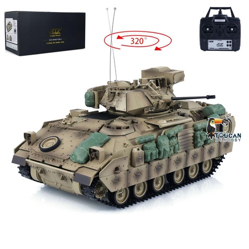 Tongde 1/16 RC Tank M2A2 Bradley Infrared Barrel Recoil Electric Tanks - Picture 4 of 12