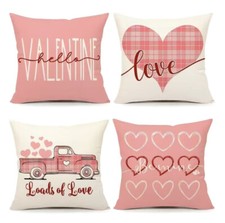 X4 VALENTINE LINEN Pillow Covers 18x18