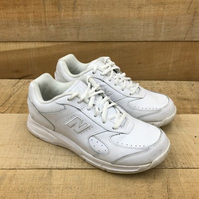 New Balance Womens 575 WW575WT White Walking Shoes Lace Up Low Top Size 8 B  | eBay