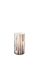 Massive Tischleuchte Gagarin 1X E14 Led Geeignet Glas Braun Weiss Rund