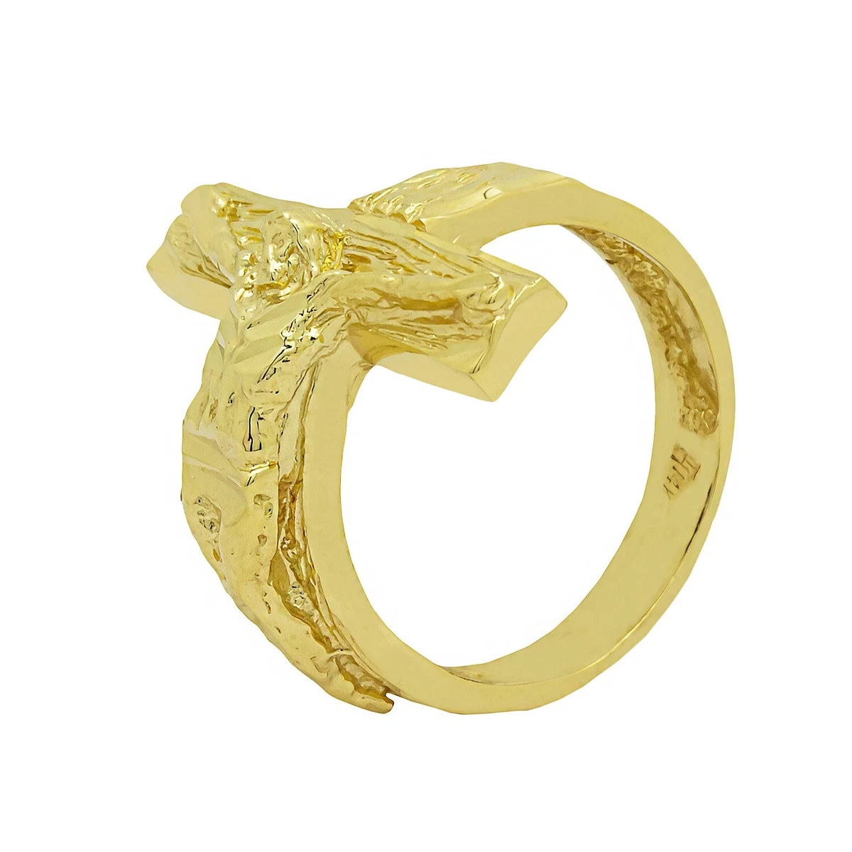 14k gold clearance cross ring