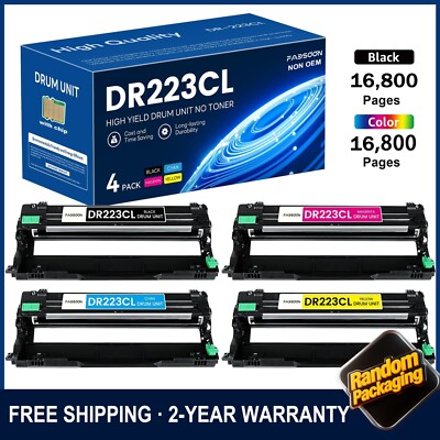 FADSOON  4pk DR223CL Drum Unit for Brother HL-L3270CDW L3290CDW MFC-L3750CDW 