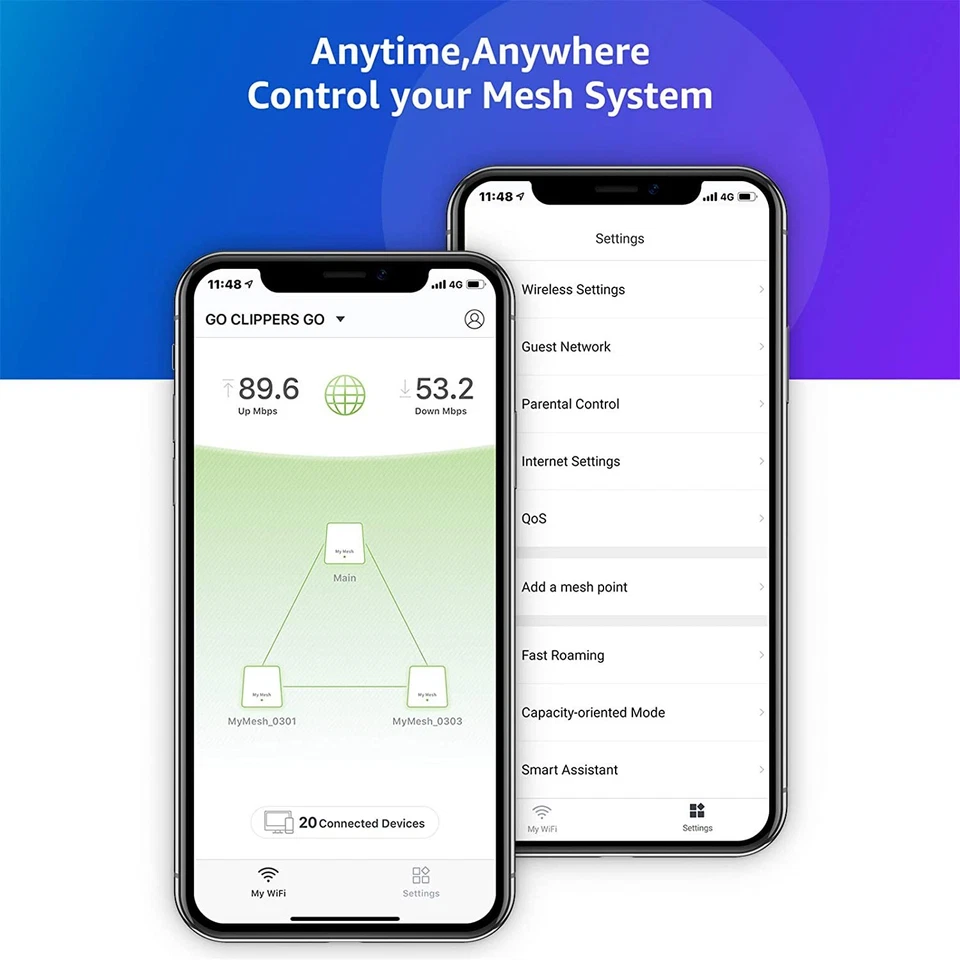 Meshforce M1 Whole Home Mesh WiFi System (1 Pack) Dual Band Wireless Mesh Router - Image 4 of 4