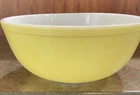 Pyrex Yellow Large Primary Nesting Mixing Bowl 4 Qt. #404 Vintage
