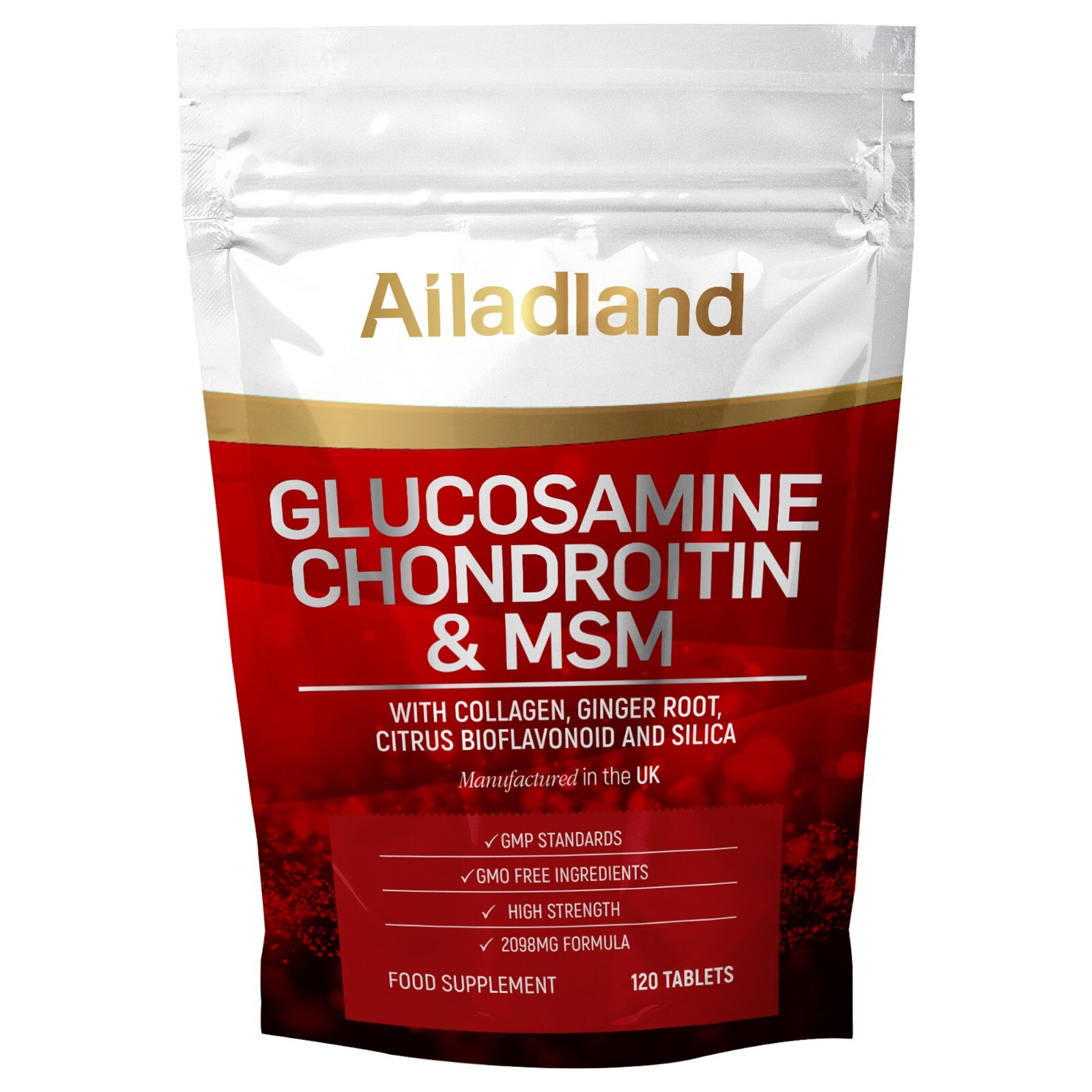 Glucosamine Chondroitin, MSM, Collagen, Ginger Complex 360 Tablets Joint Support