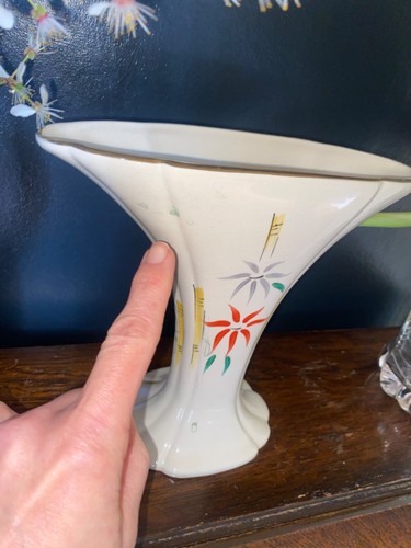 LANDHAUSVERKAUF Vintage Mid Century Kensington Ware handbemalte Kaminsvase - Bild 7 von 8
