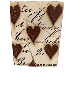 Sid Dickens Memory BlockT-01 Red Hearts Script  Retired.