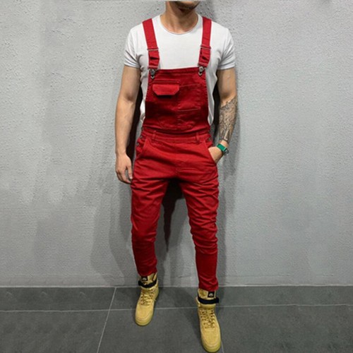 Tute Uomo Mimetici Dungarees Denim Dungarees Abbigliamento da Lavoro Casual Outdoor - Foto 8 di 29