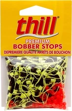 ThillThill Premium Bobber Stops for Fishing 100 Pack, Fluorescent Yellow 